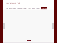 Tablet Screenshot of drjudithmiller.com